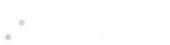 White logo of Rail Baltic